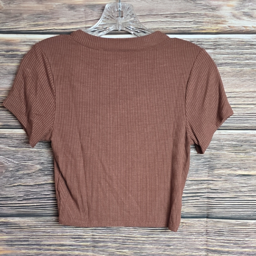 PacSun Brown Ribbed Top - Picture 3 of 6